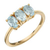 Beginnings Trilogy Ring with Blue Topaz
