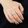 Beginnings Millegrain Edge Cubic Zirconia Ring