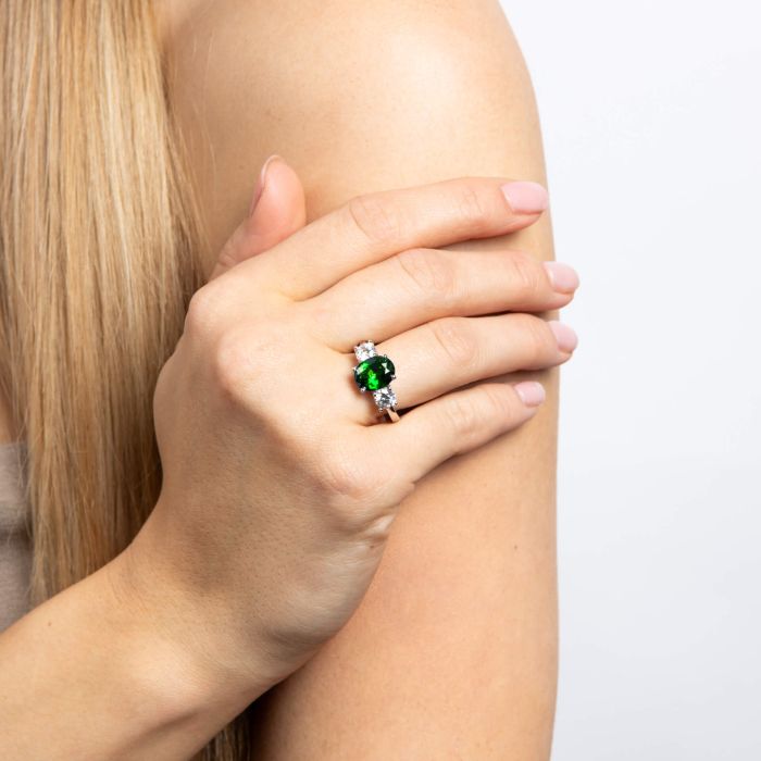 Diamonfire Oval Trilogy Ring
