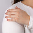 Beginnings Dainty Beaded Ring with CZ