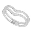Beginnings Double Row Wishbone Ring with CZ