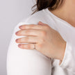 Anillo Eternidad Infinito Principios con circonitas cúbicas