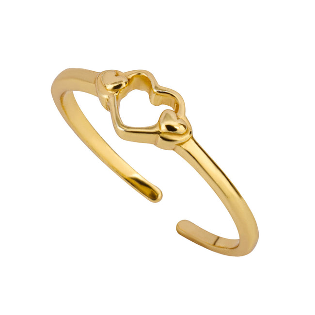 Beginnings Anillo de Dedo del Pie Corazón Abierto