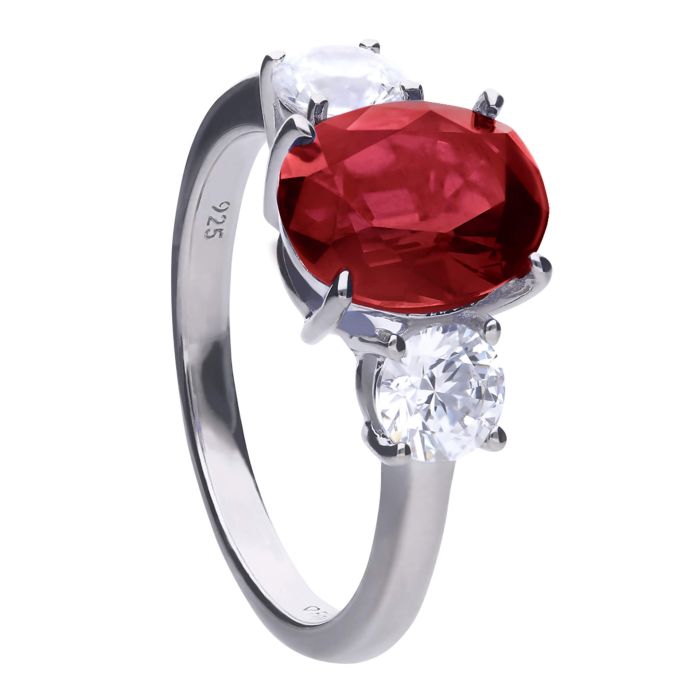 Diamonfire Oval-Trilogie-Ring