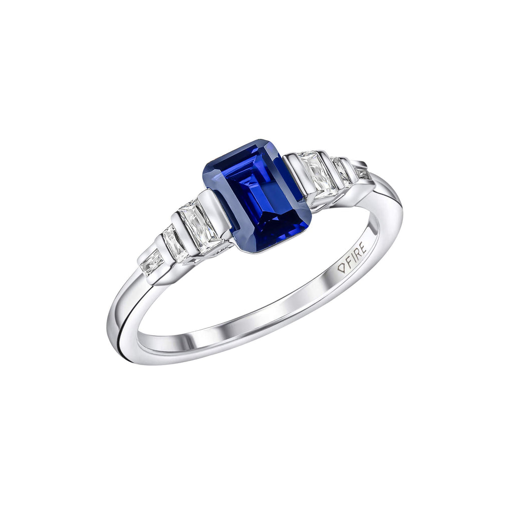 Diamonfire Emerald Cut Zirconia Ring