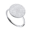 Beginnings Ripple Texture Round Disc Ring