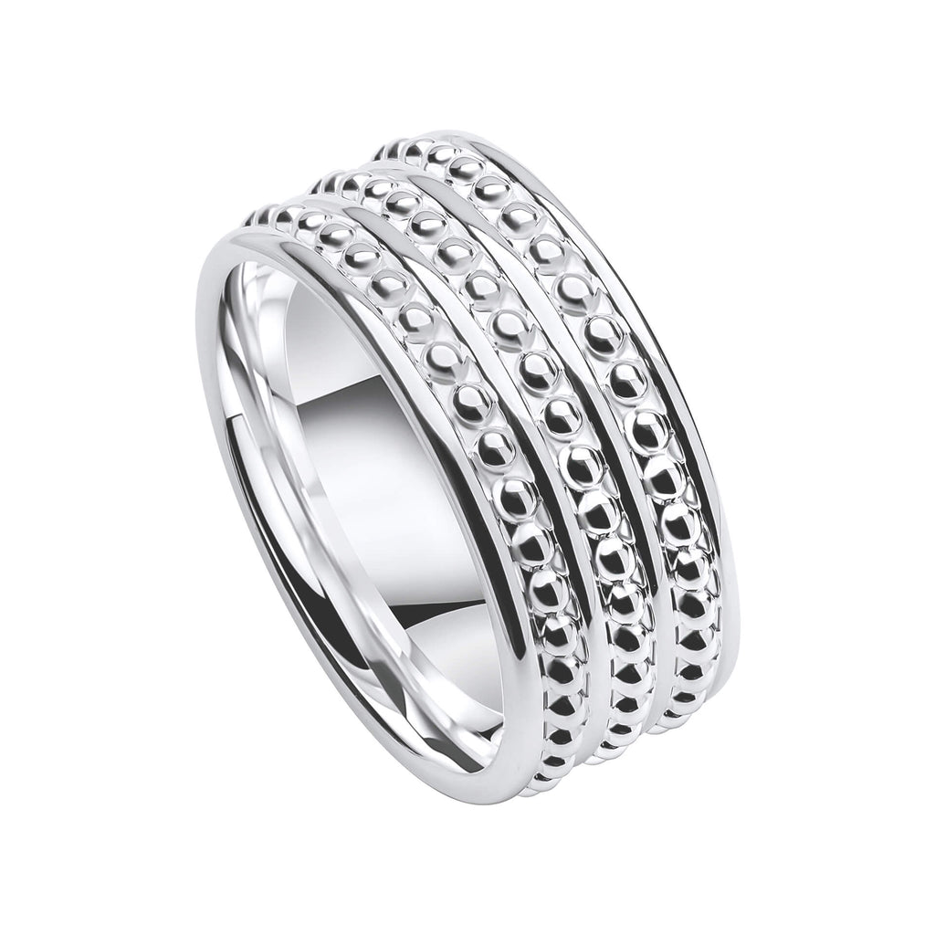 Beginnings Millegrain Wide Band Ring