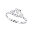 Beginnings Emerald and Baguette Cut Trilogy Ring