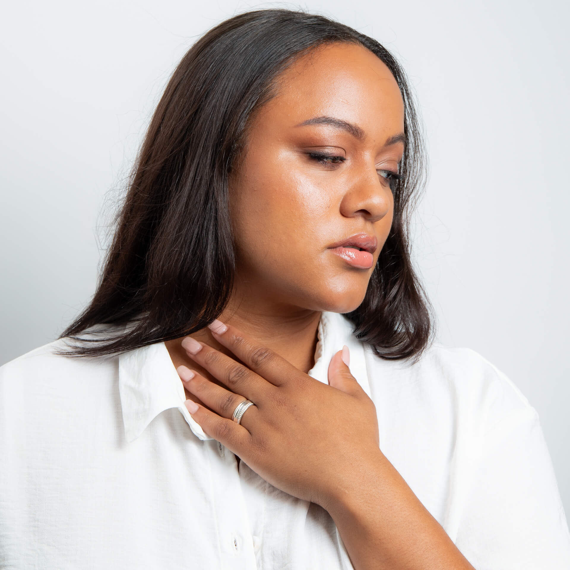 Beginnings Multi Texture Spinner Ring