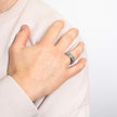 Fred Bennett Step Edge Stainless Steel Spinner Ring