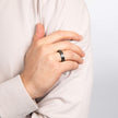 Fred Bennett Black Stripe Tungsten Ring