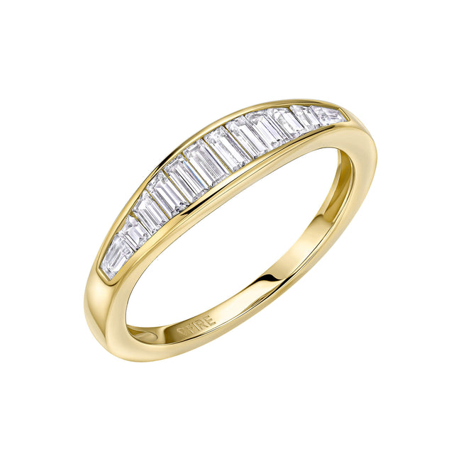 Anillo Diamonfire de circonitas baguette engastadas en carril