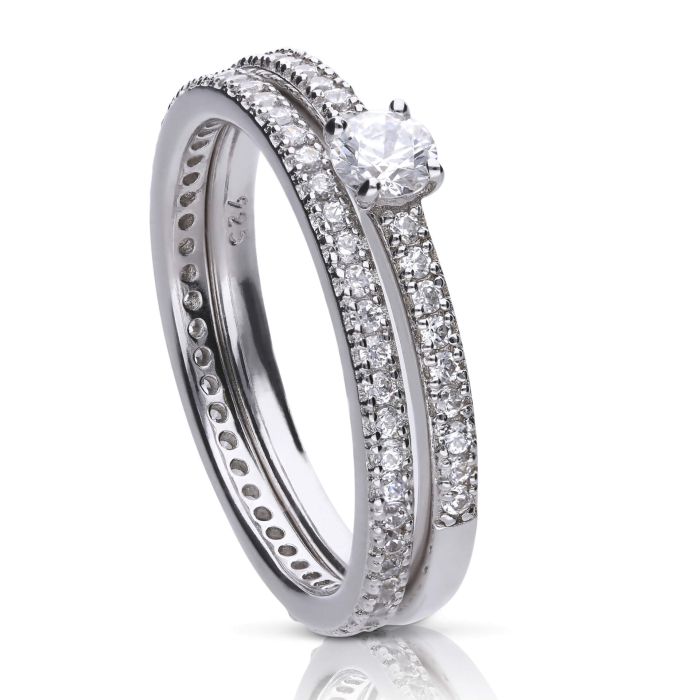 Diamonfire Brautring-Set
