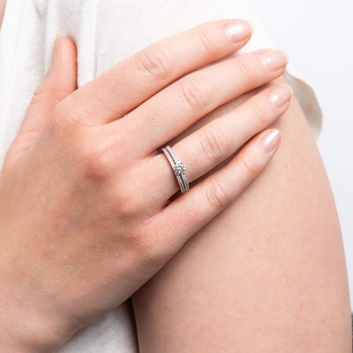 Diamonfire Brautring-Set