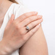 Diamonfire Pave Set Zirconia Heart Ring