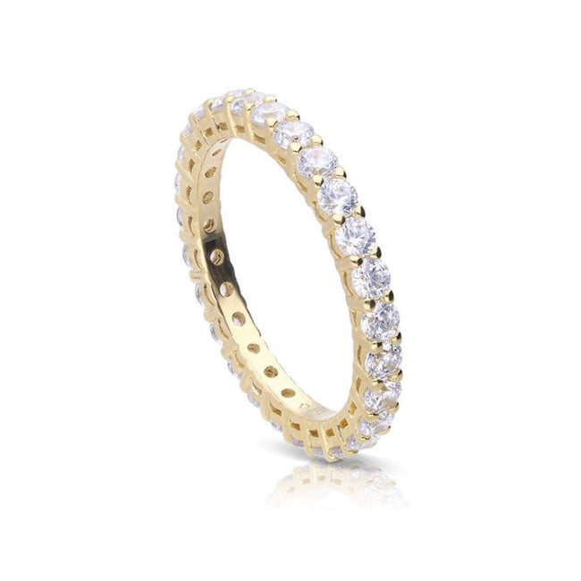 Anillo de eternidad de circonita Diamonfire