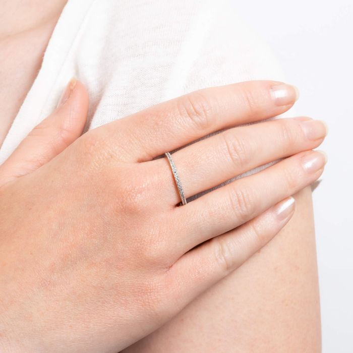 Diamonfire Micro Zirkonia Eternity Ring