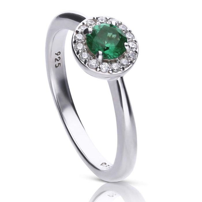 Diamonfire Ring mit runden, farbigen Zirkonia
