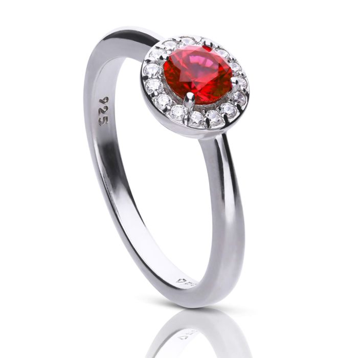 Diamonfire Ring mit runden, farbigen Zirkonia