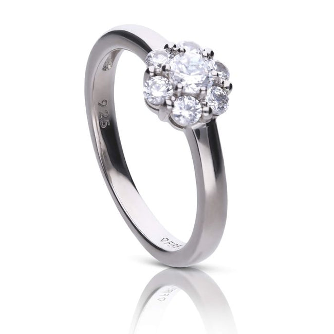 Diamonfire Blumen-Cluster-Ring