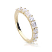 Diamonfire Baguette and Round Zirconia Ring