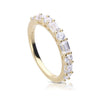 Diamonfire Baguette and Round Zirconia Ring