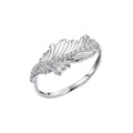 Laura Ashley Silver Plume Feather Ring