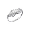 Laura Ashley Silver Plume Feather Ring