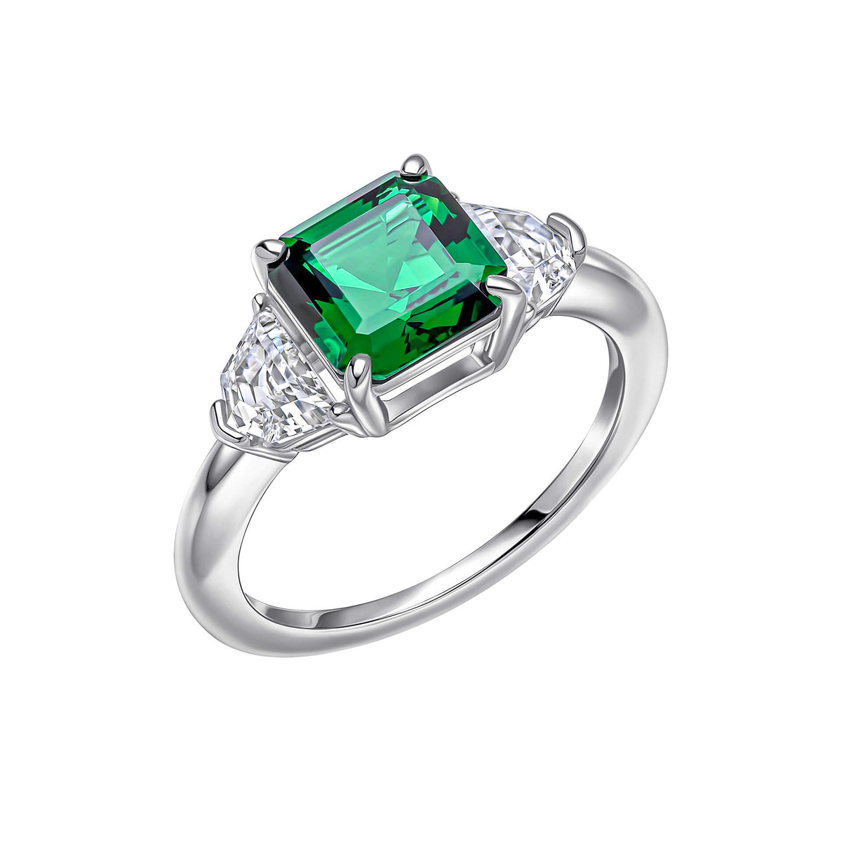 Diamonfire Dreifach-Ring mit Prinzessschliff