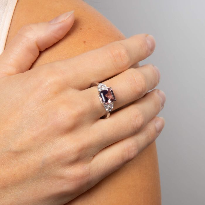 Diamonfire Dreifach-Ring mit Prinzessschliff