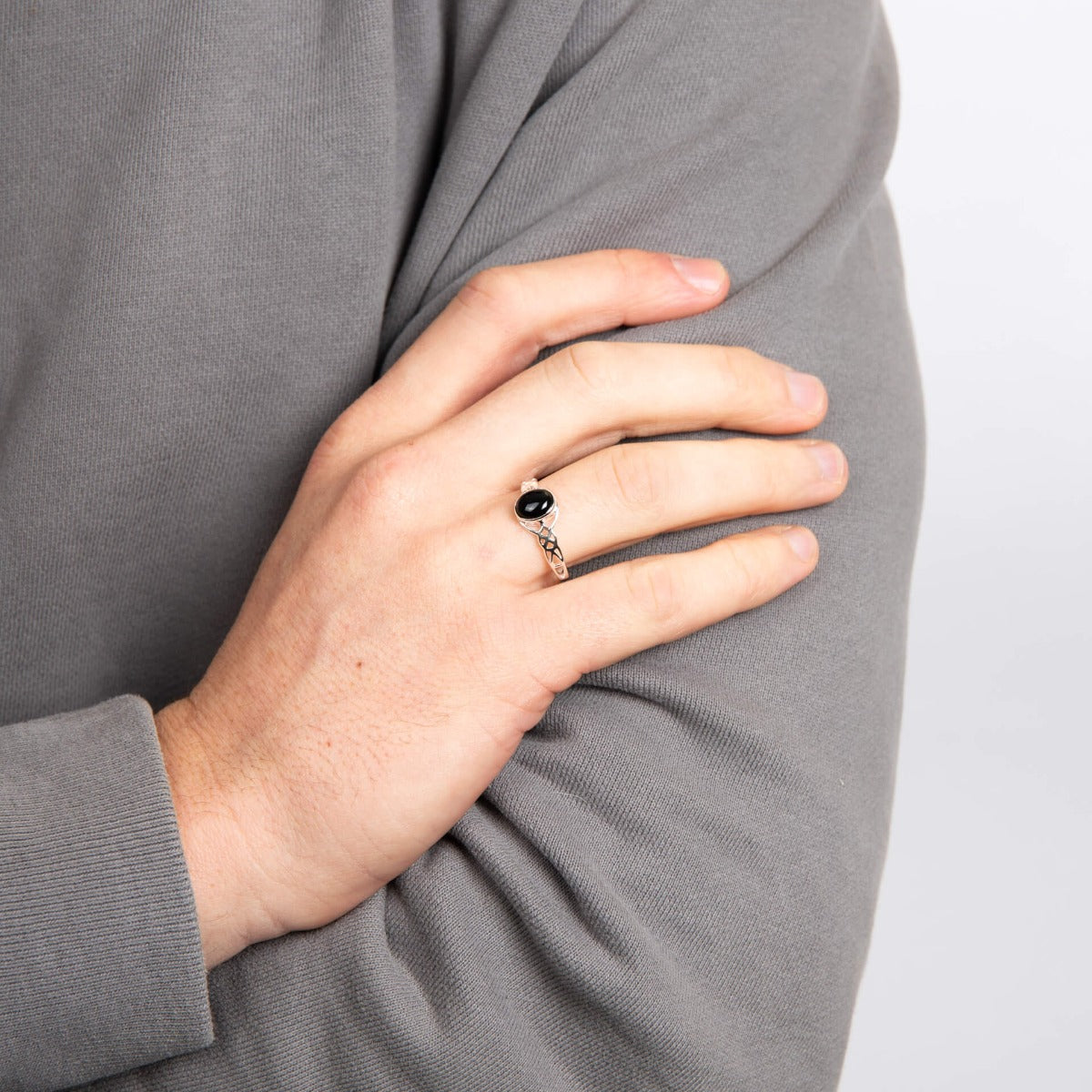 Anillo Celta Beginnings con Ónix Negro