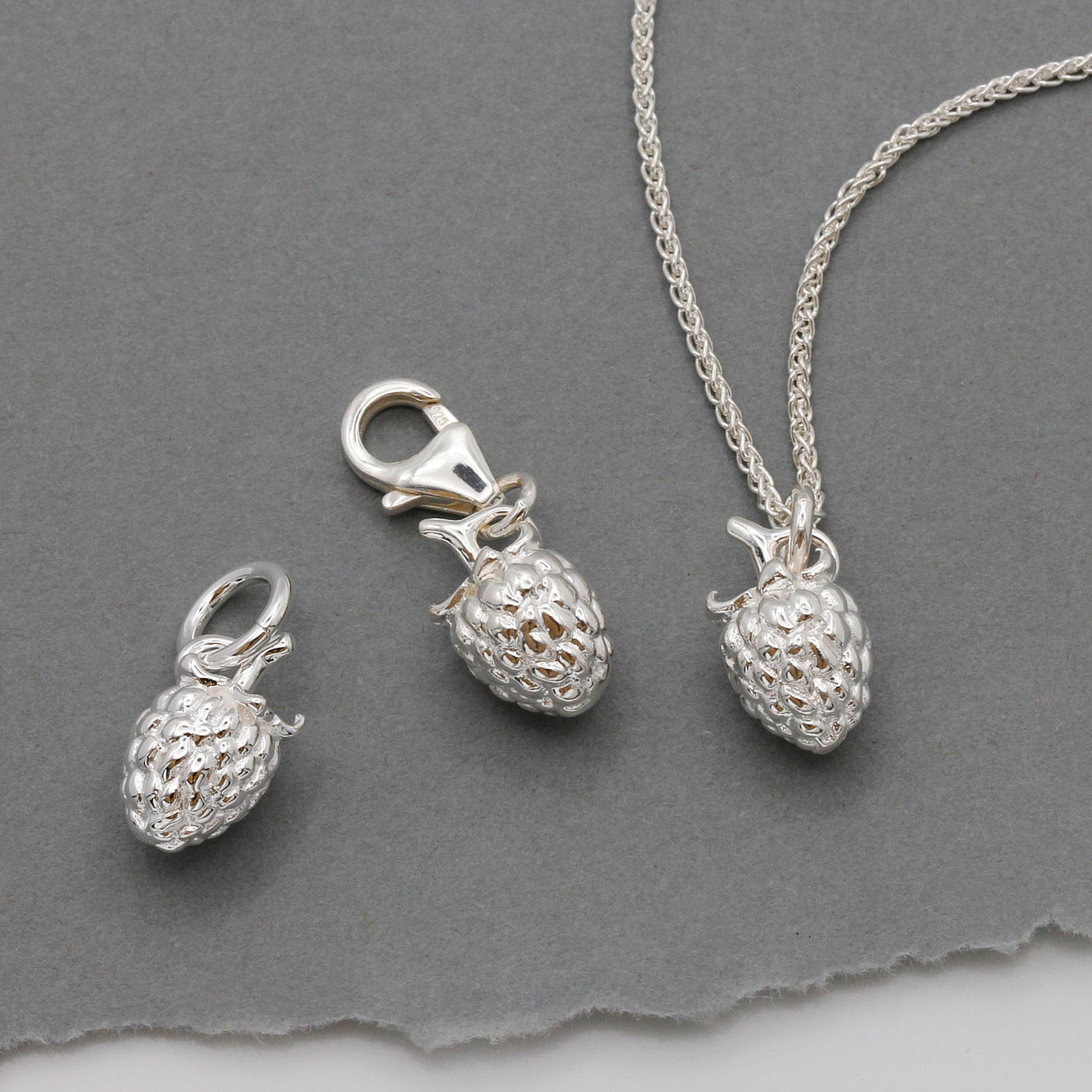 Raspberry Silver Charm