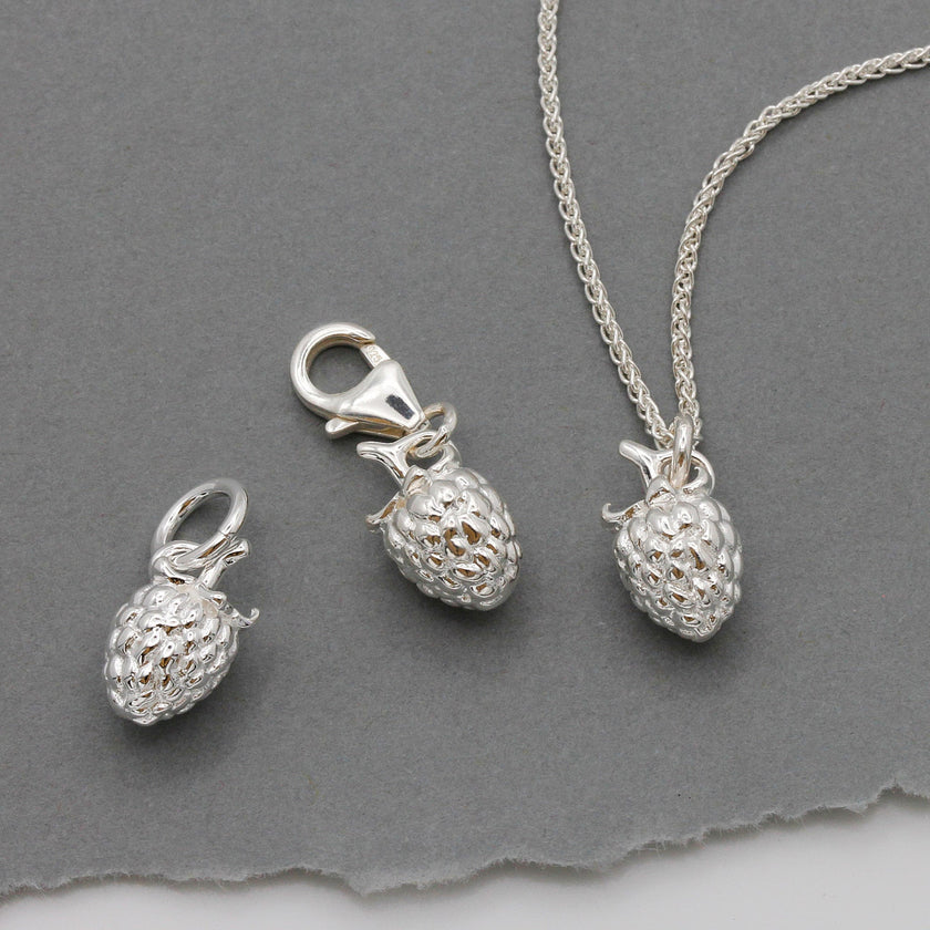 Raspberry Silver Charm