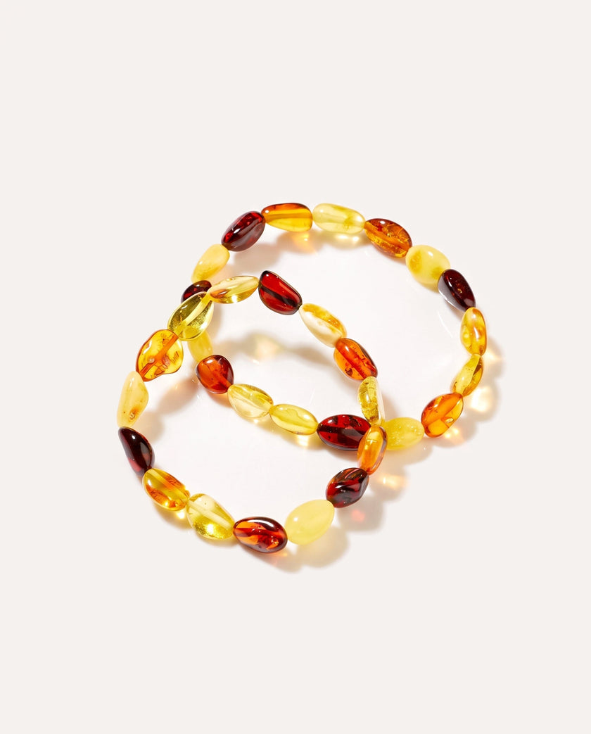 RAW Amber Multicolour Beaded Bracelet