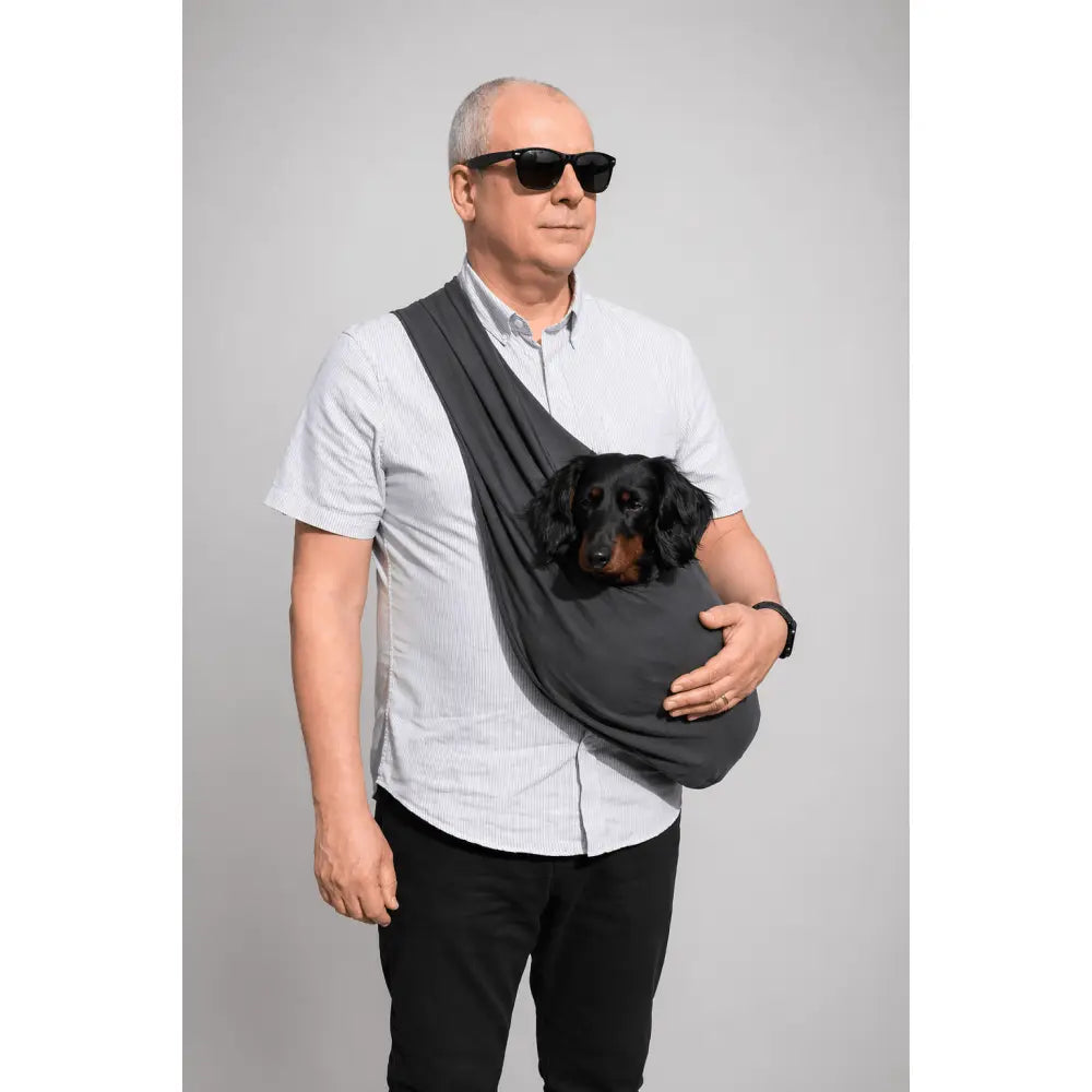 Standard Size Lite Jersey Dog Sling Carrier - Ready to Ship | Hugo and Ted