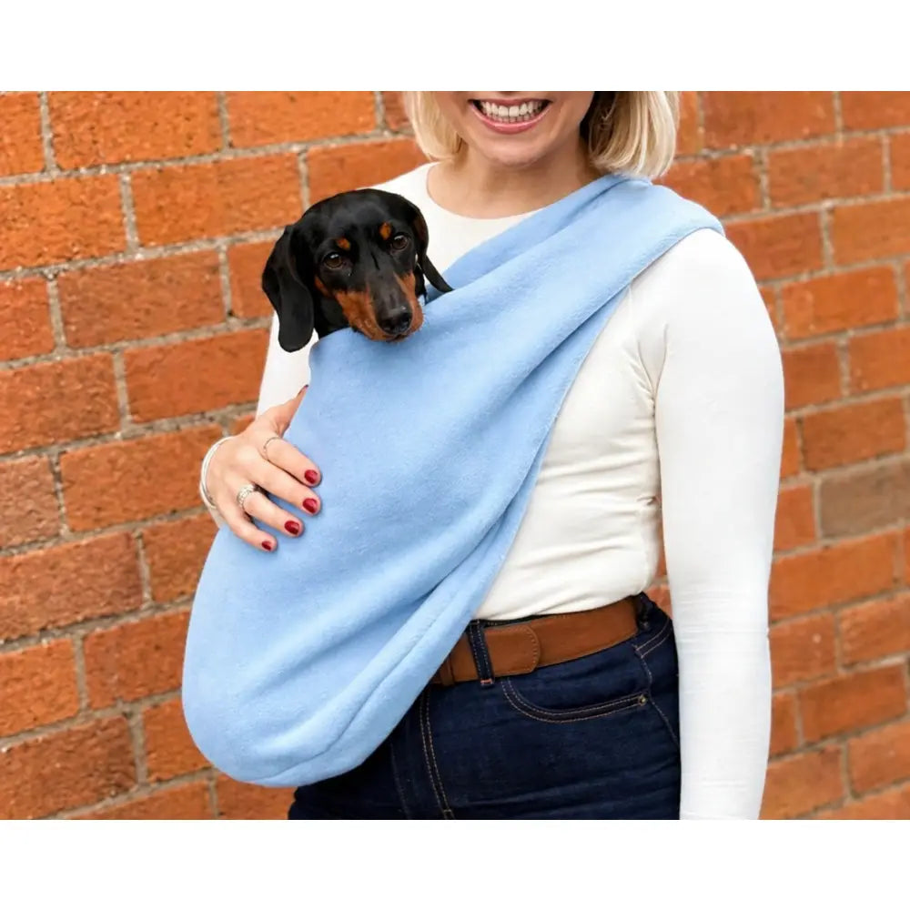 Standard Size Pastel Collection Fleece Dog Sling Carrier - Ready to Ship | Hugo and Ted