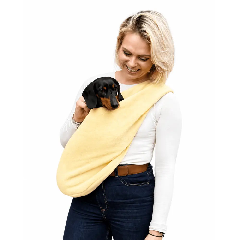 Standard Size Pastel Collection Fleece Dog Sling Carrier - Ready to Ship | Hugo and Ted
