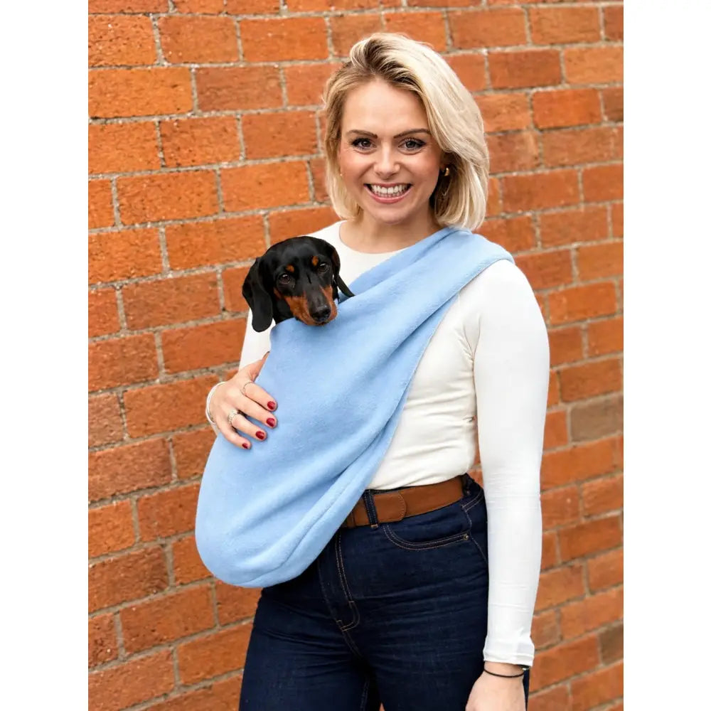 Standard Size Pastel Collection Fleece Dog Sling Carrier - Ready to Ship | Hugo and Ted