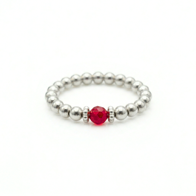 Scarlet Crystal Ring