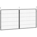 PawHut 2 Piece Dog Pen Expansion Pack for 80cm High Pet Playpen with 3 Stakes, for Small and Medium Dogs