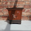 20cm Premium Unglazed Bonsai Pot | Cascade | 20cm x 20cm | Brown
