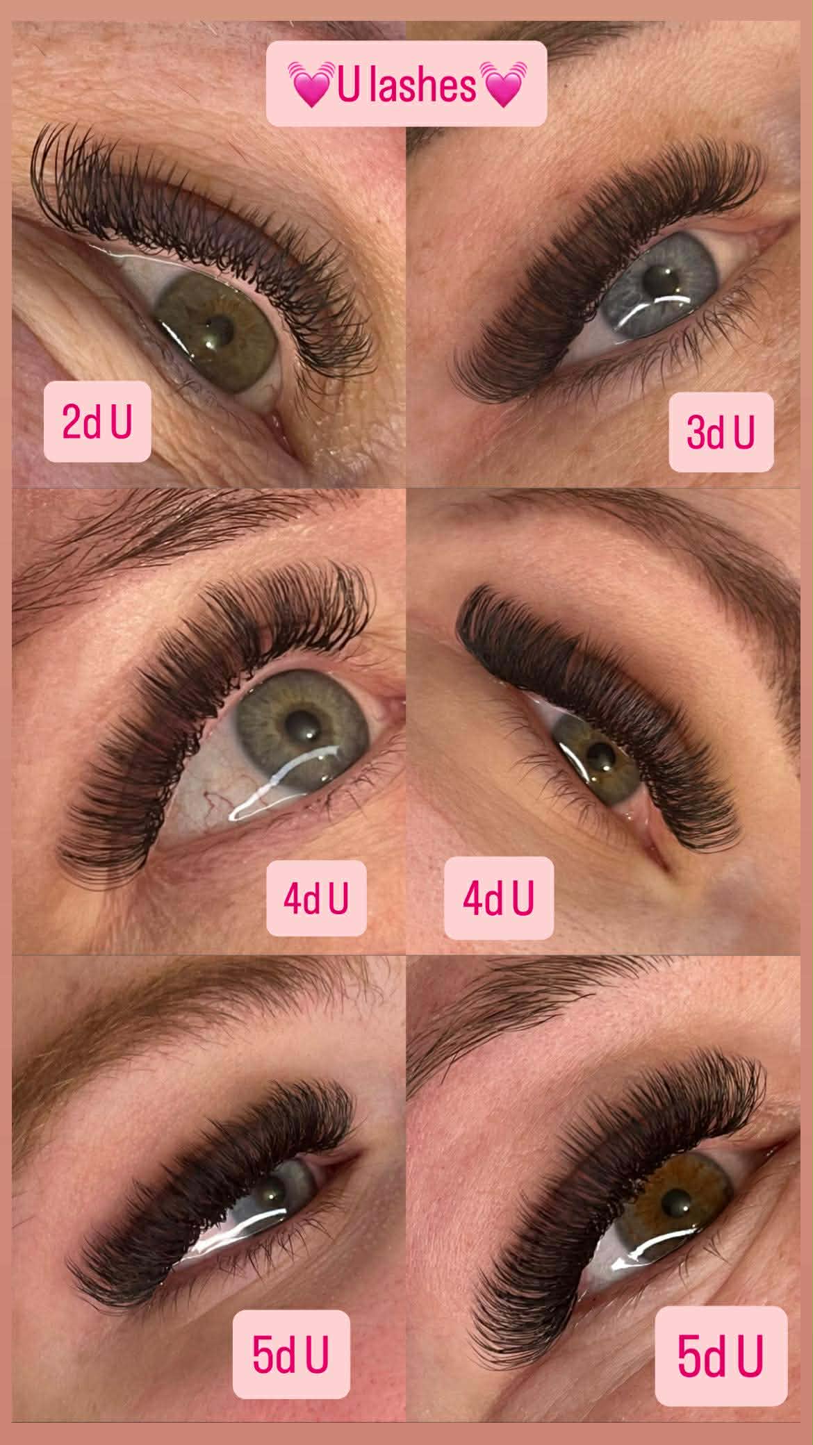 U Lash Trays 16 Row Mixed Length 2D (Double Classics), 3D, 4D & 5D