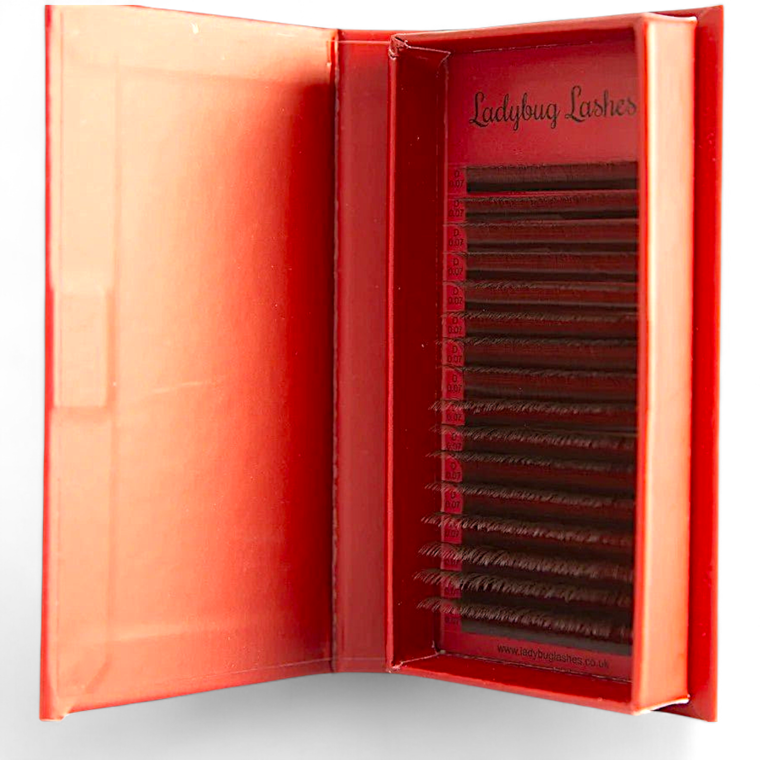 Brown YY Lash Single Length 16 Row Tray