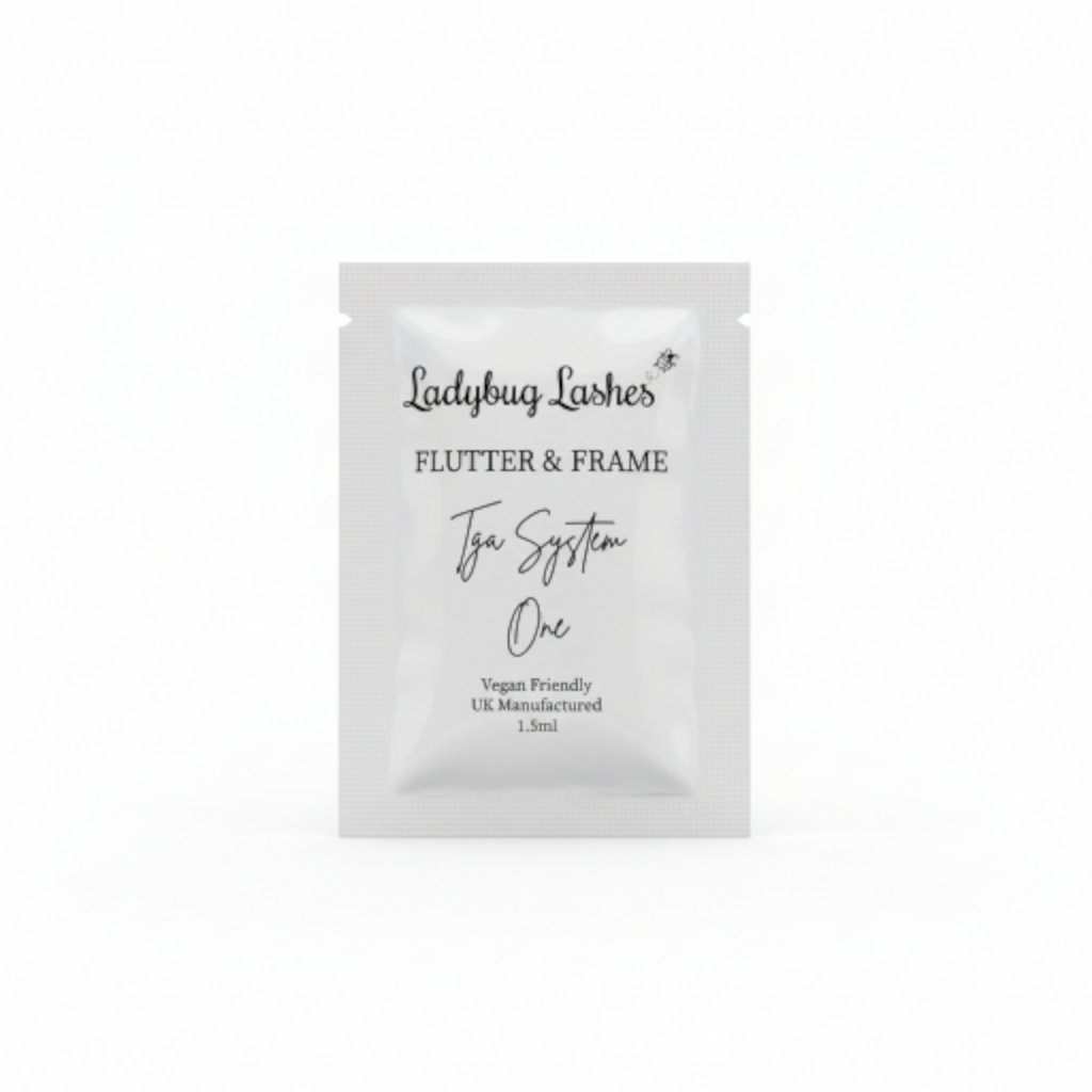 Flutter and Frame Lash Lift & Brow Lamination Sachets