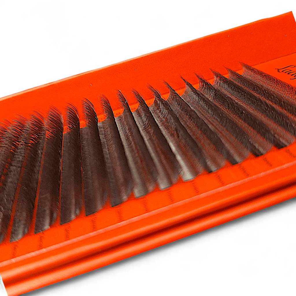 Brown 4D Clover Single Length 16 Row Tray