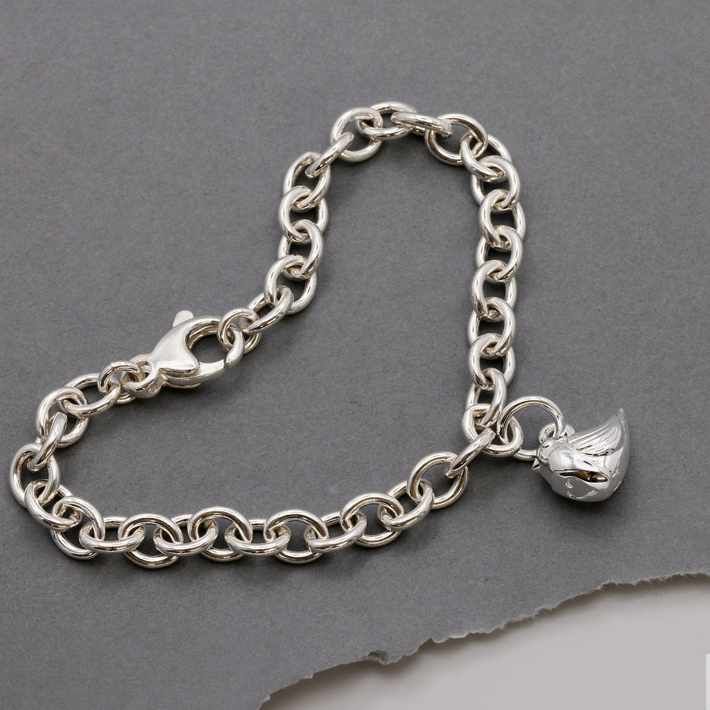 Robin Silver Charm