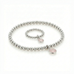 Rose Quartz Jewellery Set | Gemstone Bracelet and Ring