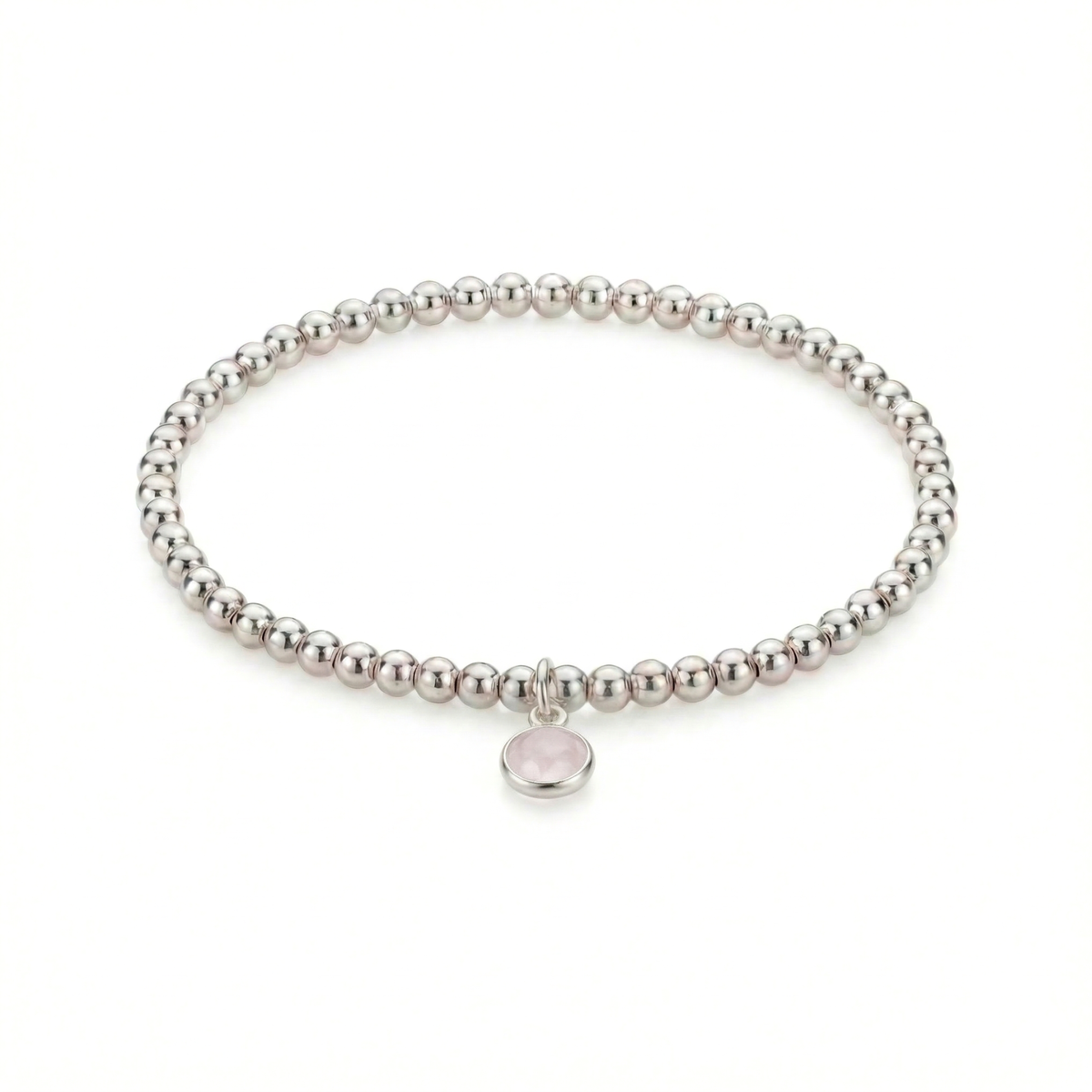 Rose Quartz Charm Bracelet