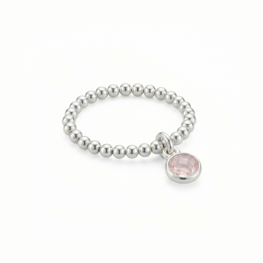 Rose Quartz Birthstone Ring
