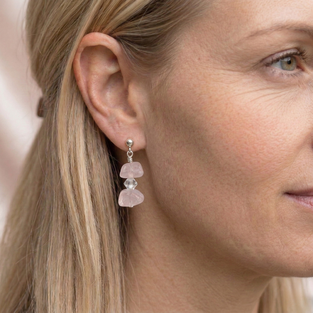 Rose Quartz Earrings